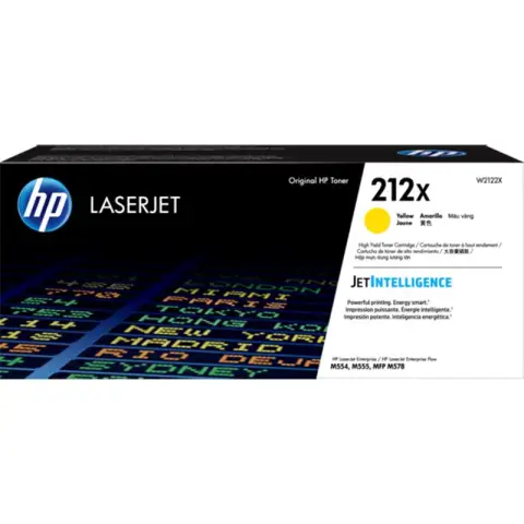 HP W2122X - Toner 212X żółty do HP Color LaserJet EnterpriseM554, M555, M578