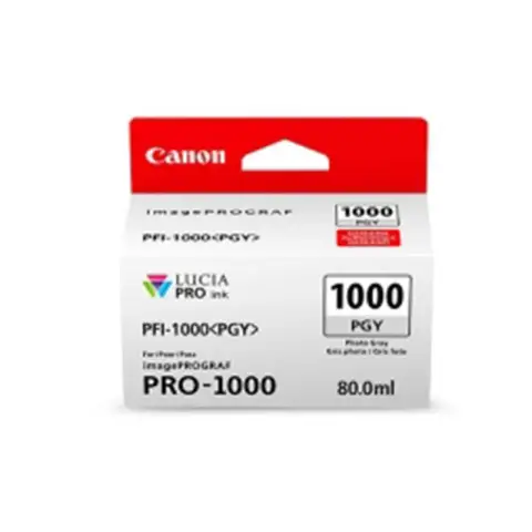 Tusz Canon  PFI-1000 do iPF Pro-1000  | 80ml | photo grey | 3165 str