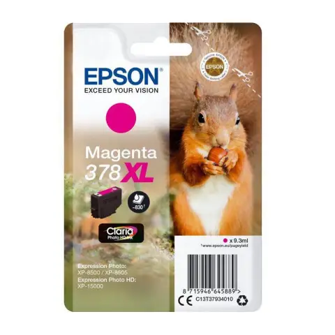 Epson T3793 - Tusz magenta 378XL do Epson Expression Photo HD XP-15000, XP-8000, XP-8005, XP-8500, XP-8505, XP-8600, XP-