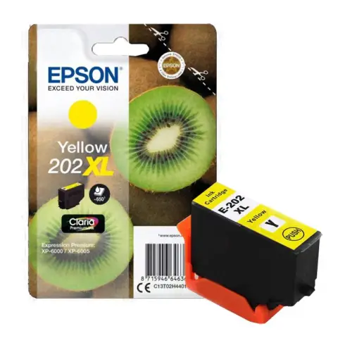 Epson C13T02H44010 - Tusz żółty Epson 202XL do Epson Expression Premium XP-6000, XP-6005, XP-6100, XP-6105