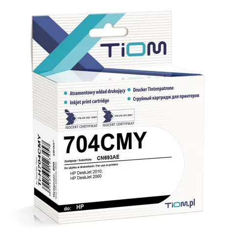 Tusz Tiom do HP 704CMY | CN693AE | 7ml | color