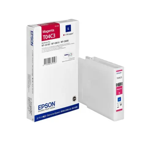 EPSON T04C3 - Tusz magenta do Epson WorkForce Pro WF-C8100, WF-C8190, WF-C8610, WF-C8690