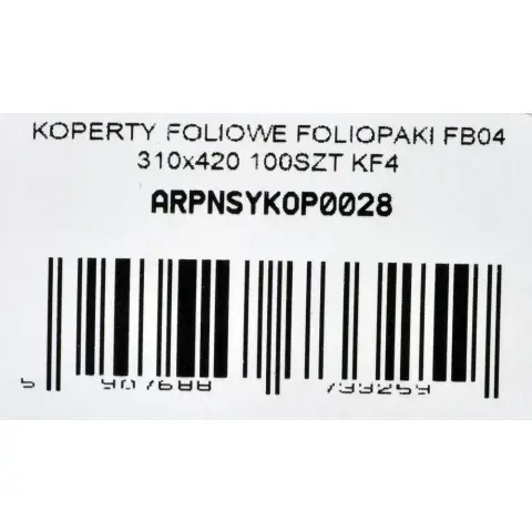 KOPERTY FOLIOWE FOLIOPAKI FB03 260X350 100SZT KF3-5672083