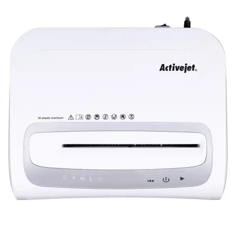 Niszczarka Activejet ASH-1602M, P-5, 28 l, ścinki 2x14 mm, biała-5673503