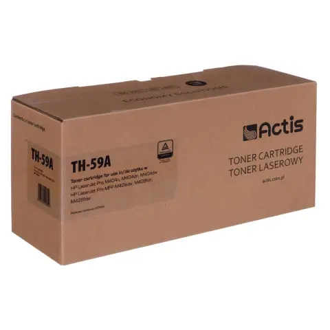 Toner Actis TH-59A (zamiennik HP CF259A; Supreme; 3000 stron; czarny). Z chipem. Zalecamy wyłączenie aktualizacji oprogramowania drukarki, nowa aktualizacja może powodować problemy z właściwym działaniem tonera-5735000