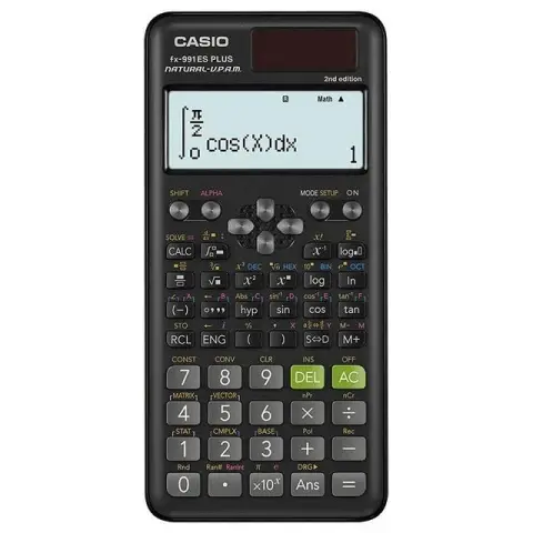 KALKULATOR NAUKOWY CASIO FX 991ES PLUS 2 CZARNY, 12 CYFROWY WYŚWIETLACZ