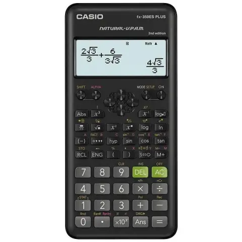 KALKULATOR NAUKOWY CASIO FX-350ESPLUS-2 CZARNY, 12 CYFROWY WYŚWIETLACZ