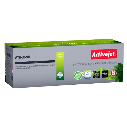 BIO Toner Activejet ATH-36NB (zamiennik HP 36A CB436A, Canon CRG-713; Supreme; 2000 stron; czarny)
