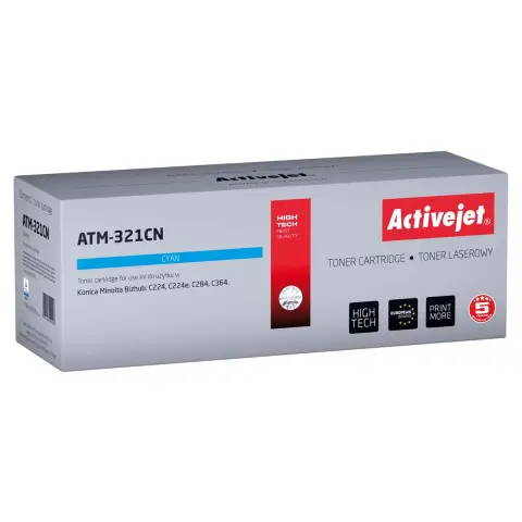 Toner ATM-321CN Cyan do drukarek Minolta (Zamiennik TN321C) [25k]
