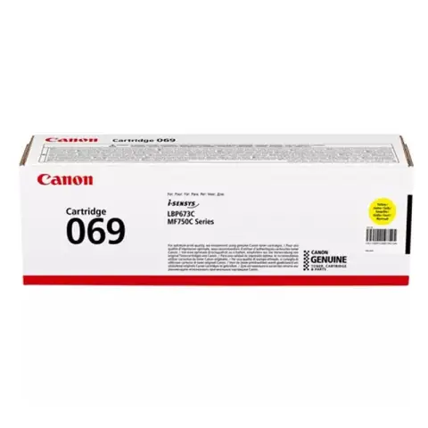 Canon 069 żółty - Toner do Canon i-SENSYS LBP-673cdw, MF-750, MF-752cdw, MF-754cdw