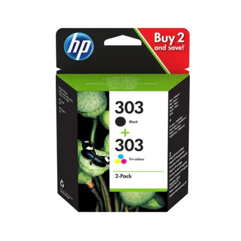 Zestaw tuszy HP 303 czarny + kolor - Tusze do HP Envy Inspire 7200, 7220, 7221, 7224, 7252, 7264, 7900, 7920, 7921, 7922
