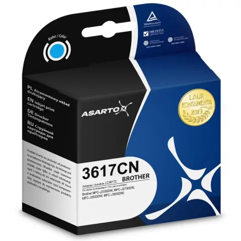Tusz cyan do Brother MFC-J2330, MFC-J2730, MFC-J3530, MFC-J3930 - Zamiennik LC3617C