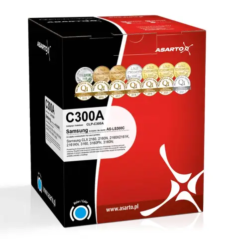 Toner zamiennik cyan do Samsung CLP-300, CLX-2160, CLX-3160 - Samsung CLP-C300A zamiennik