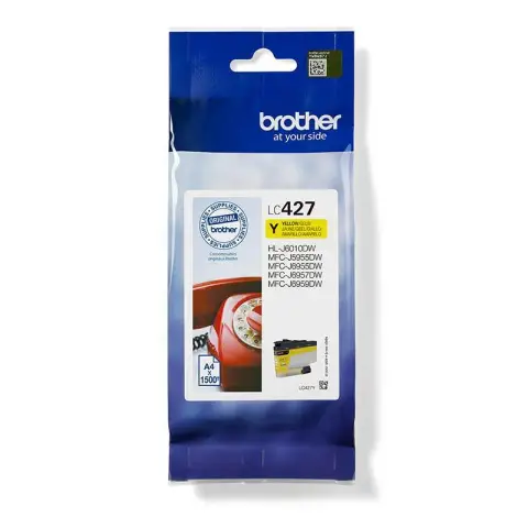 Brother LC427Y - Tusz żółty do Brother HL-J6010dw, MFC-J5955dw, MFC-J6950, MFC-J6955dw, MFC-J6957, MFC-J 6959dw