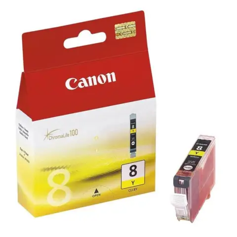 Tusz Canon CLI8Y yellow | 13ml | iP3300/4200/4300/5200/5300/6600/6700/MP500/600/