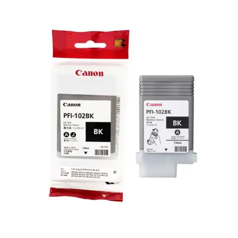 Canon PFI-102BK - Tusz czarny do Canon IPF-500, IPF-510, IPF-600, IPF-605 ...