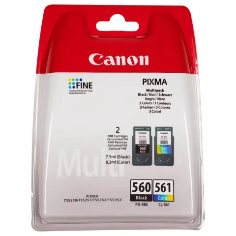 Tusze Canon CL-561 / PG-560 - Zestaw tuszy do Canon TS-5300, TS-5350, TS-5350, TS-5351, TS-5352, TS-5353