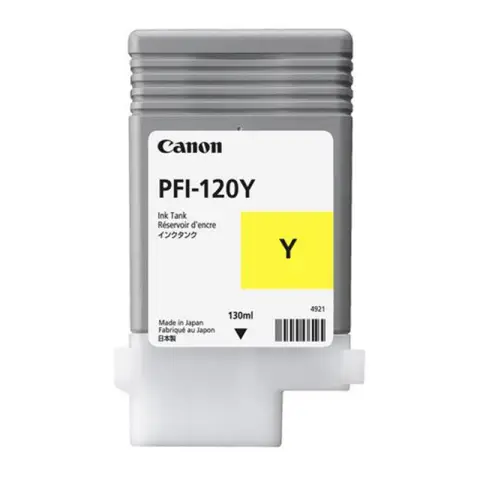 Canon PFI-120Y - Tusz żółty do Canon TM-200, TM-205, TM-300, TM-305