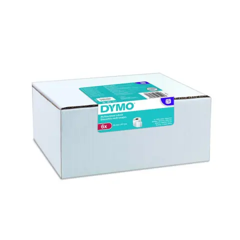 Dymo etykieta do drukarek LW 11354 biała, papierowa, 57mm/32mm | zestaw 6 rolek-4355683