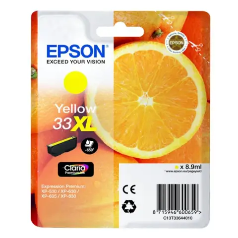 Tusz  Epson Yellow Claria T33XL  PremiumInk