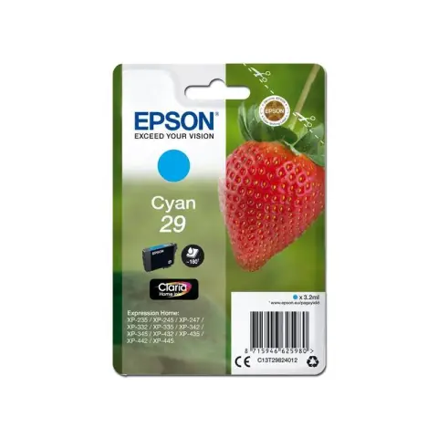Tusz Epson T29 / C13T29824012 Cyan do drukarek (Oryginalny [3.2ml]