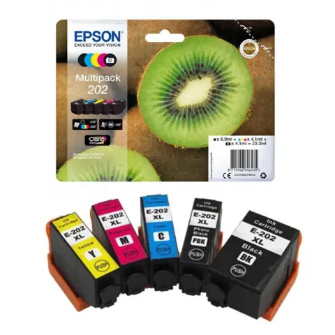 Tusz Epson  Zestaw 5 szt. 202 do XP-6000  | 1190str. | 23,3ml | cymk-3917720