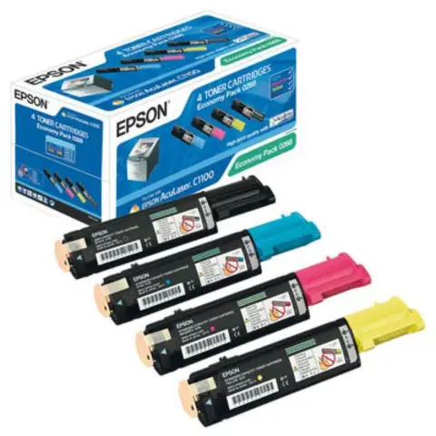 Zestaw tonerów Epson C13S050268 Color do drukarek (Oryginalny)