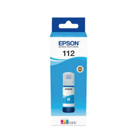 Epson 112 cyan - Tusz T06C2  czarny do Epson EcoTank L11160, L15150, L15160, L6460, L6490, L6550, L6570, Pro L15180, L65