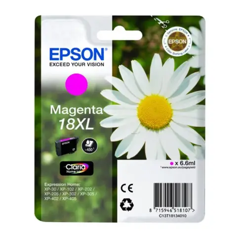 Epson T1813 - Tusz magenta 18XL do Epson Expression Home XP-30, XP-33, XP-100, XP-102, XP-200, XP-202, XP-205 ...