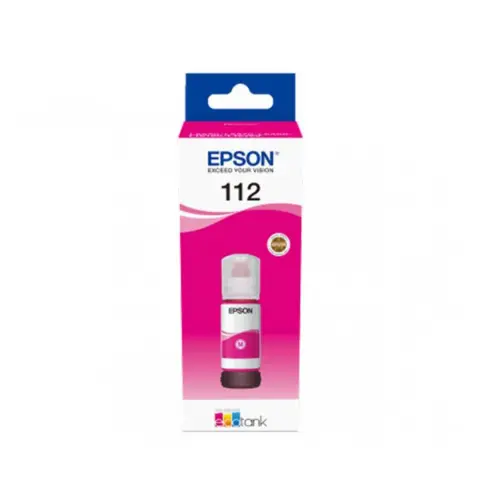 Epson 112 magenta - Tusz T06C3  czarny do Epson EcoTank L11160, L15150, L15160, L6460, L6490, L6550, L6570, Pro L15180,