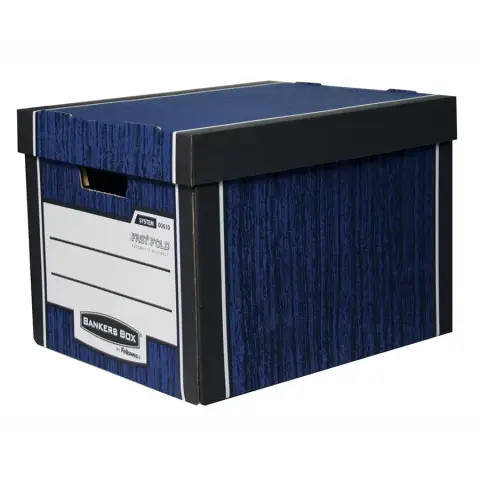 Fellowes Pudło archiwizacyjne Woodgrain Bankers Box granatowe op 2 szt-4381777