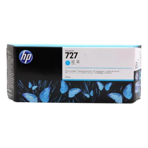HP F9J76A - Tusz cyan HP 727 do HP DesignJet T-920, T-930, T-1500, T-1530, T-2500, T-2530