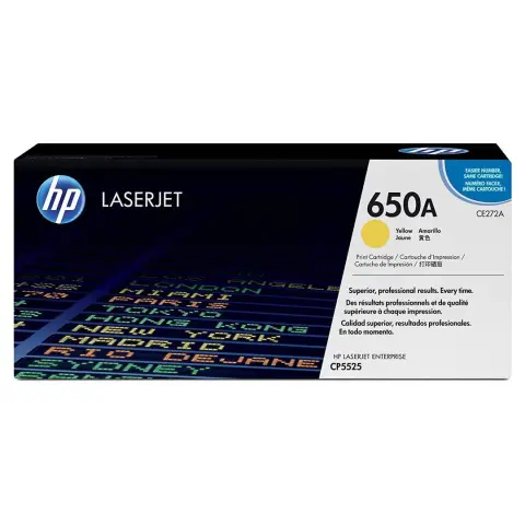Toner HP 650A / CE272A Yellow do drukarek (Oryginalny) [15k]