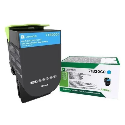 Lexmark 71B20C0 - Toner cyan do Lexmark CS-317, CS-417, CS-517, CX-317, CX-417, CX-517