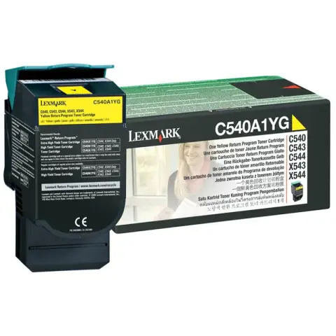 Toner Lexmark C540A1YG Yellow do drukarek (Oryginalny)