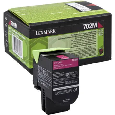 Toner Lexmark 702M magenta | zwrotny | 1000 str.