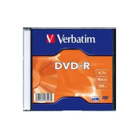 Verbatim DVD-R | 4.7GB | x16 | slim 200szt / 43547/-3798301