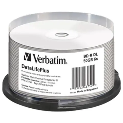 Verbatim CD-R | 700MB | x52 | 50szt |  WIDE SILVER THERMAL NO ID-3833257