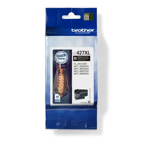 Brother LC427XLBK - Tusz czarny XL do Brother HL-J6010dw, MFC-J5955dw, MFC-J6950, MFC-J6955dw, MFC-J6957, MFC-J 6959dw