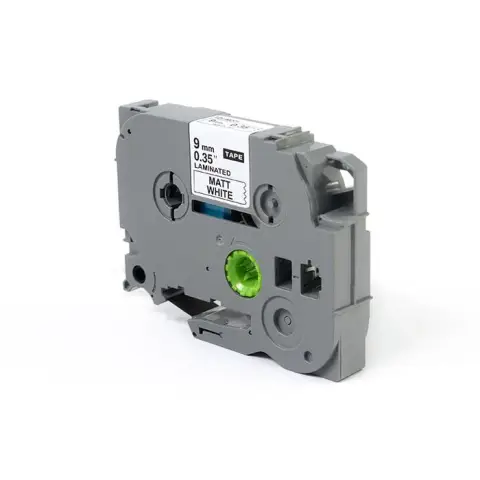 Taśma JetWorld Czarny na Matowym Białym Zamiennik Brother 9mm x 8m TZe-M221, (TZeM221, TZM221, TZ-M221, AZeM221,  AZe-M221)