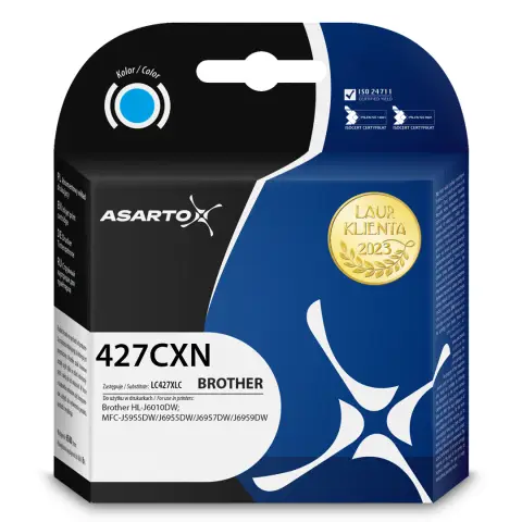 Brother LC427XLC zamiennik - Tusz cyan XL do Brother HL-J6010dw, MFC-J5955dw, MFC-J6950, MFC-J6955dw, MFC-J6957, MFC-J 6