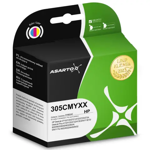 Tusz HP 305 XL kolorowy zamiennik – Tusz kolor zamiennik do HP Envy 6010, 6012, 6015, 6020, 6022, 6030, 6032, 6055 ...