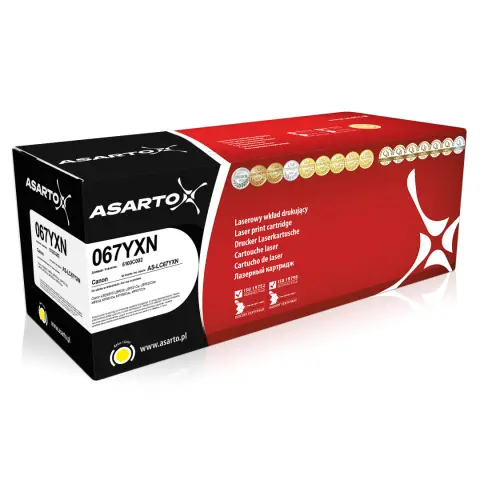 Toner AS-LC67YXN Yellow do drukarek Canon (Zamiennik Canon 067HY / CRG-067HY / 5103C002) [2.35k]