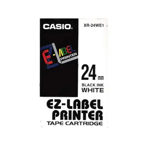 Casio taśma do drukarek etykiet do KL-430/780 | 24mmx8m | biała/czarny druk