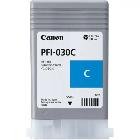Canon PFI-030C - Tusz cyan do Canon imagePROGRAF TA-20, TA-30, TA-240, TA-340