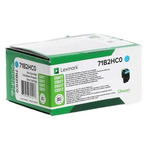 Lexmark 71B2HC0  - Toner cyan do Lexmark CS-417, CS-517, CX-417, CX-517