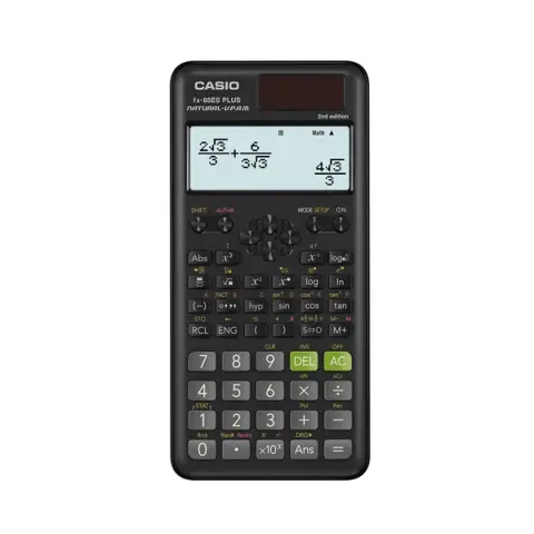CASIO KALKULATOR NAUKOWY FX-85ESPLUS-2 B, 252 FUNKCJE, 77X162MM, KARTONIK, CZARNY