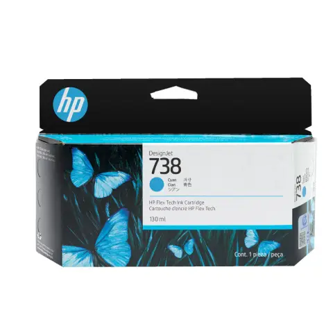 Tusz HP 738 cyan - Tusz 498N5A do HP DesignJet XT-950, T-850, T-950