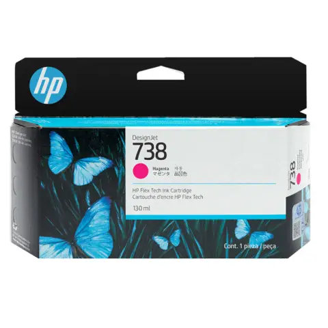 Tusz HP 738 magenta - Tusz 498N6A do HP DesignJet XT-950, T-850, T-950