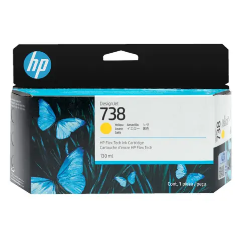 Tusz HP 738 żółty - Tusz 498N7A do HP DesignJet XT-950, T-850, T-950